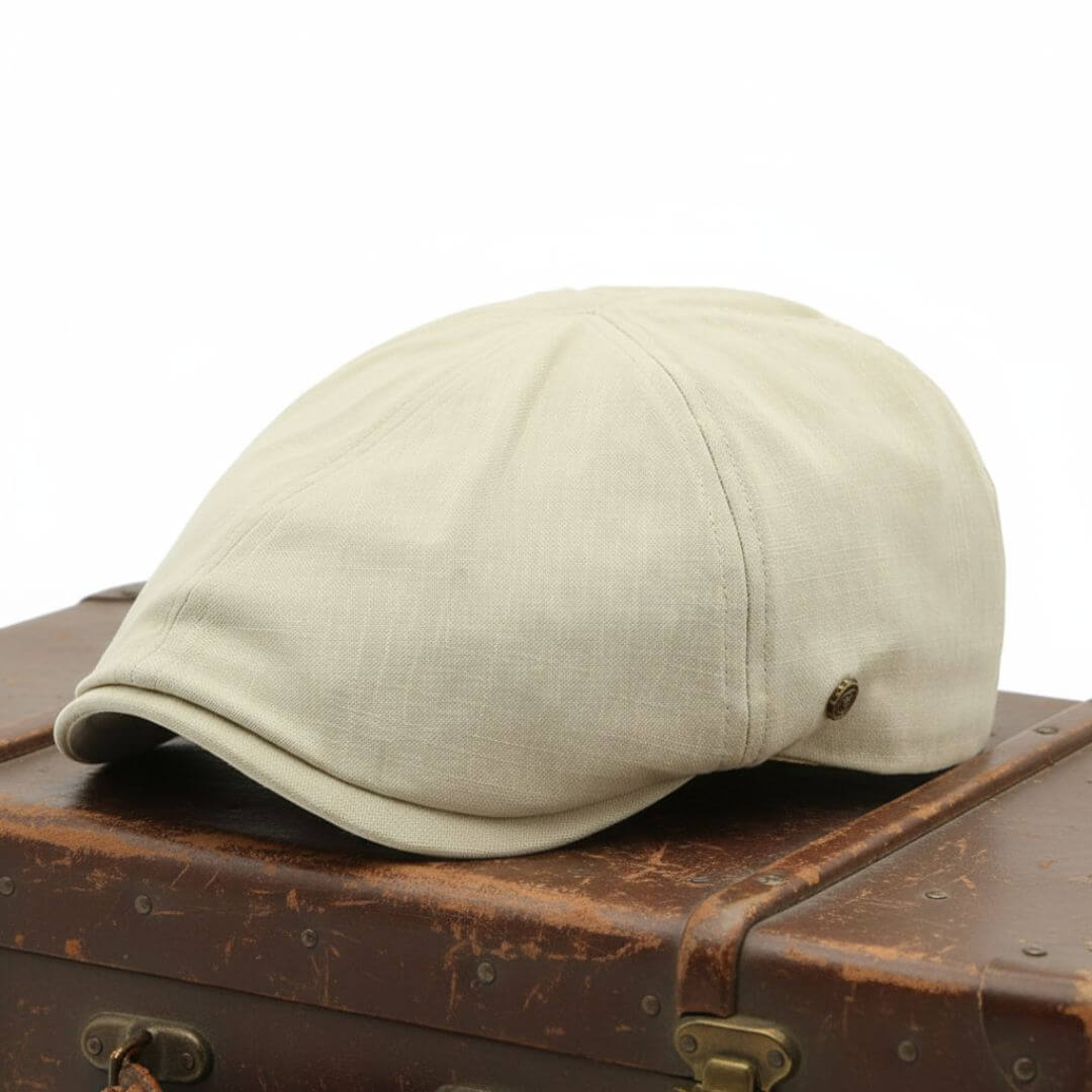 Brushed Cotton Flat Cap | ATLANTA