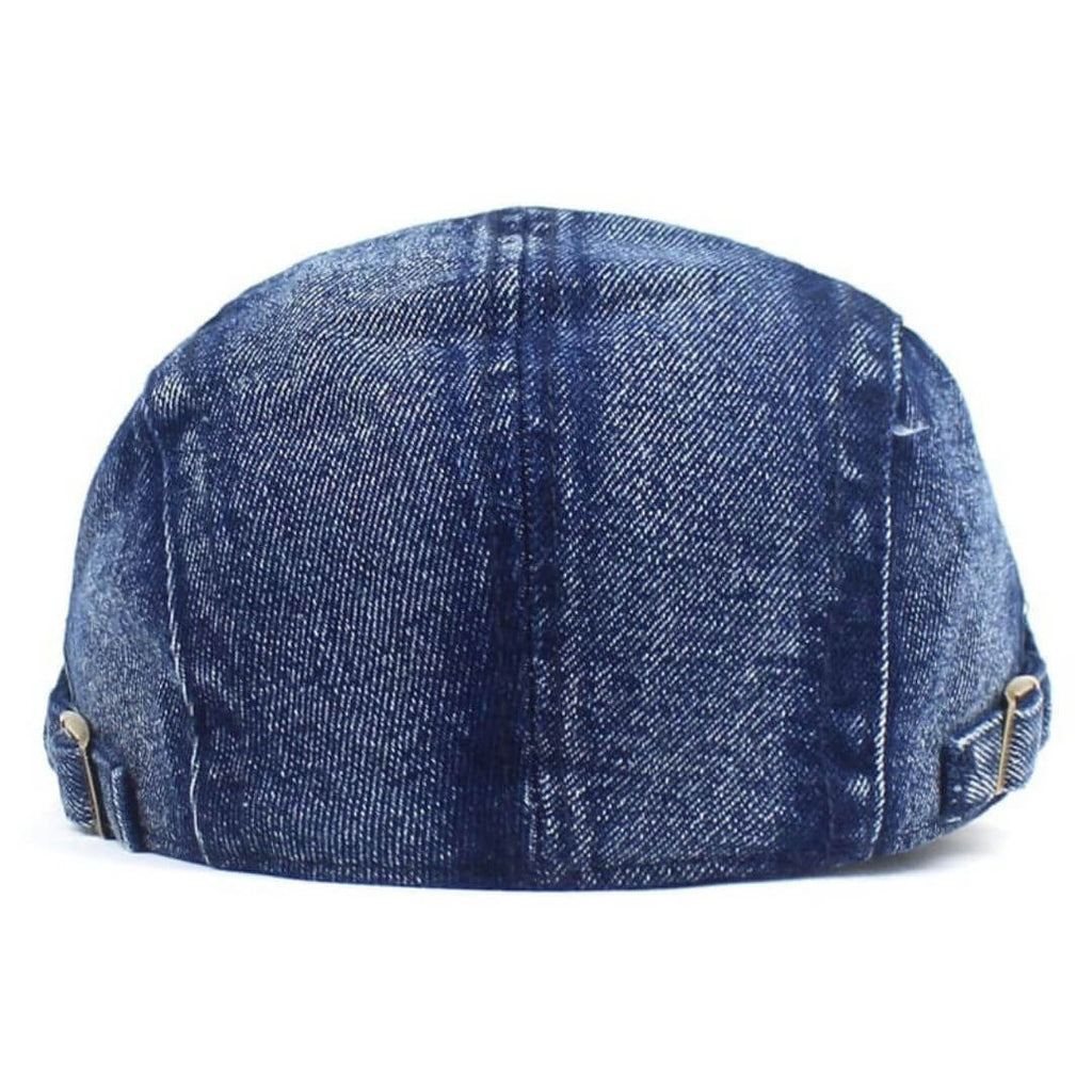 Washed Denim Flat Cap | LOGAN