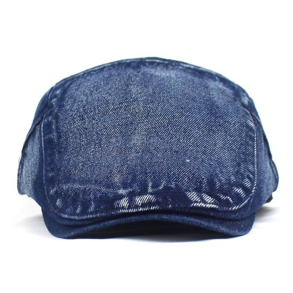 Washed Denim Flat Cap | LOGAN