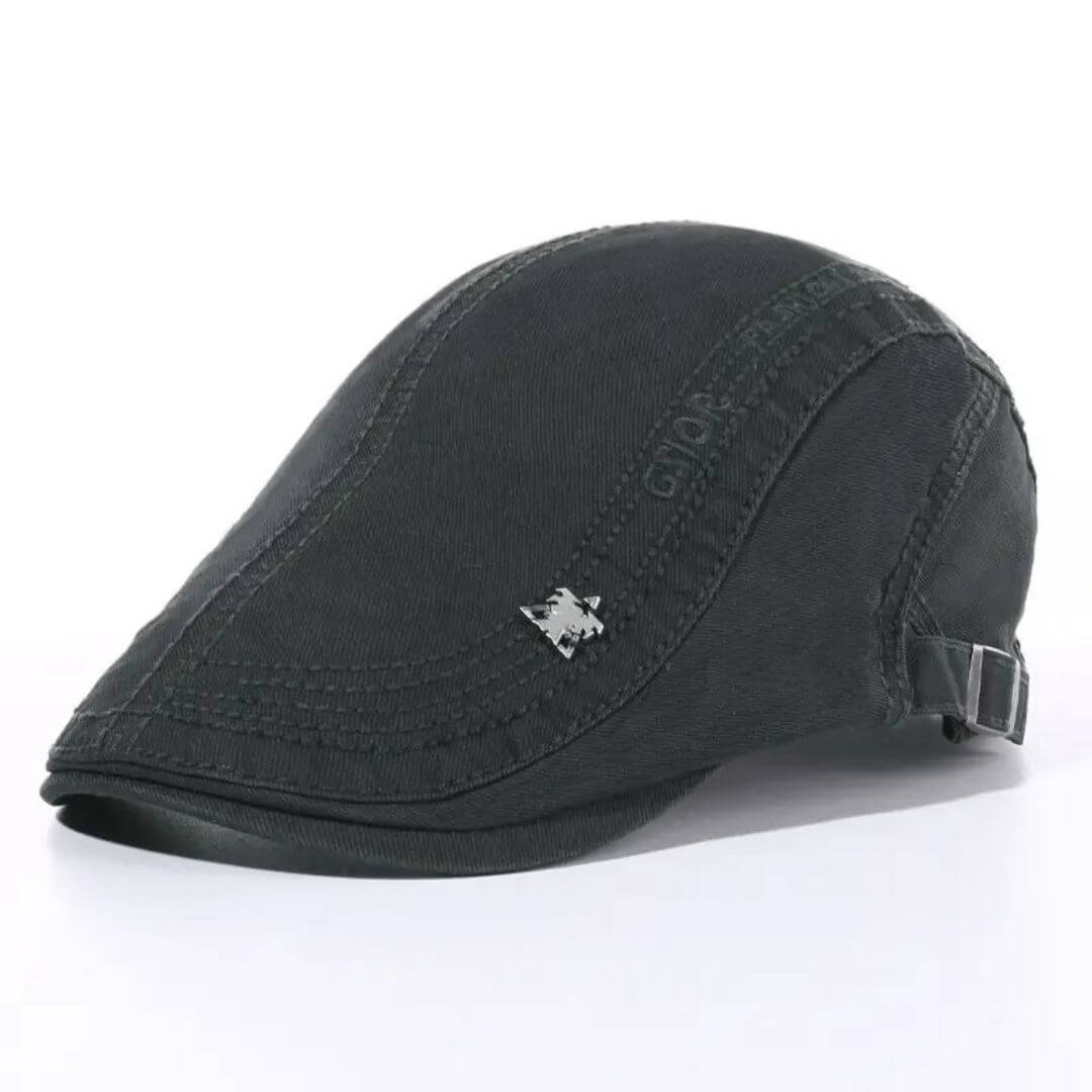 Structured Cotton Flat Cap | MINNEAPOLIS