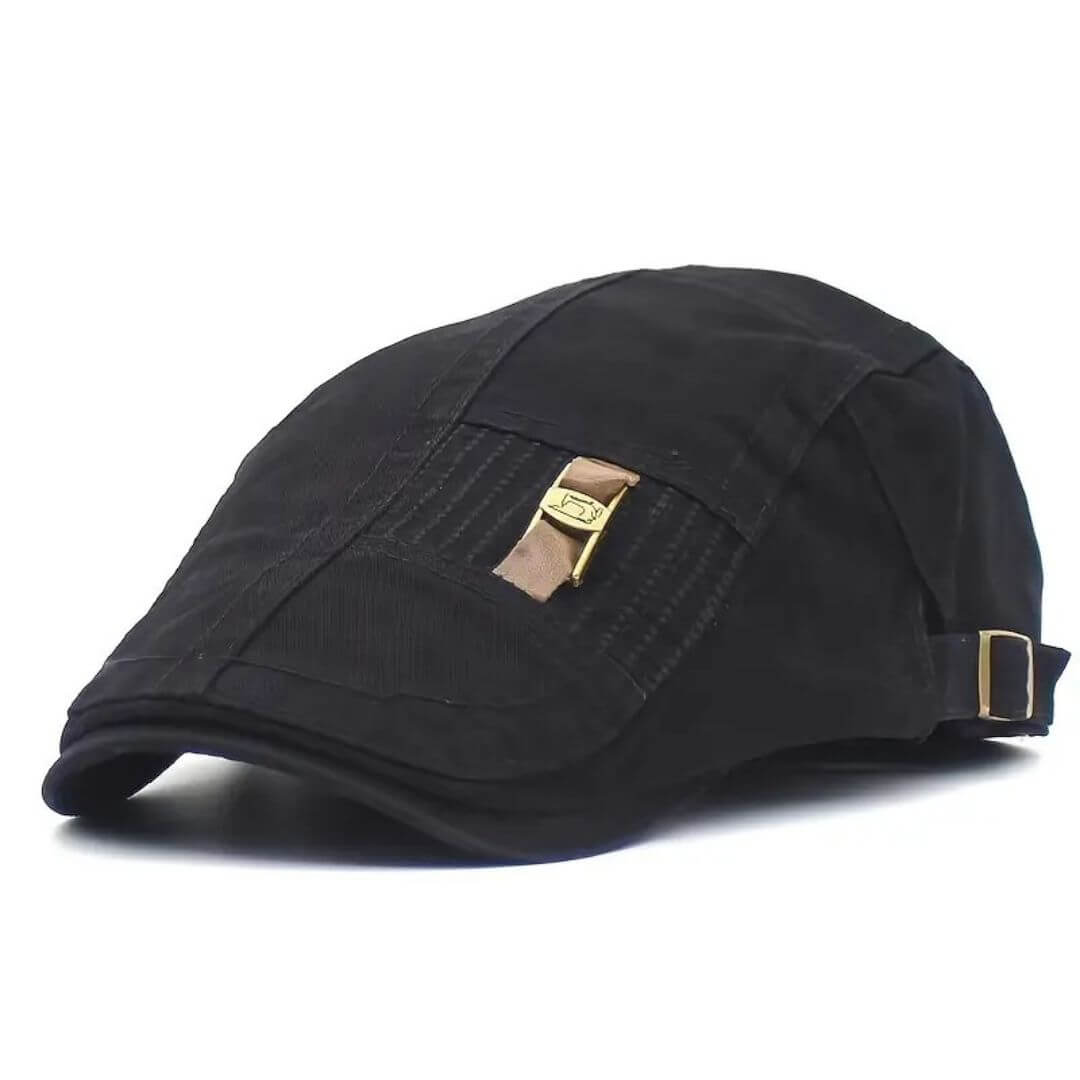Twill Cotton Flat Cap | HARTFORD