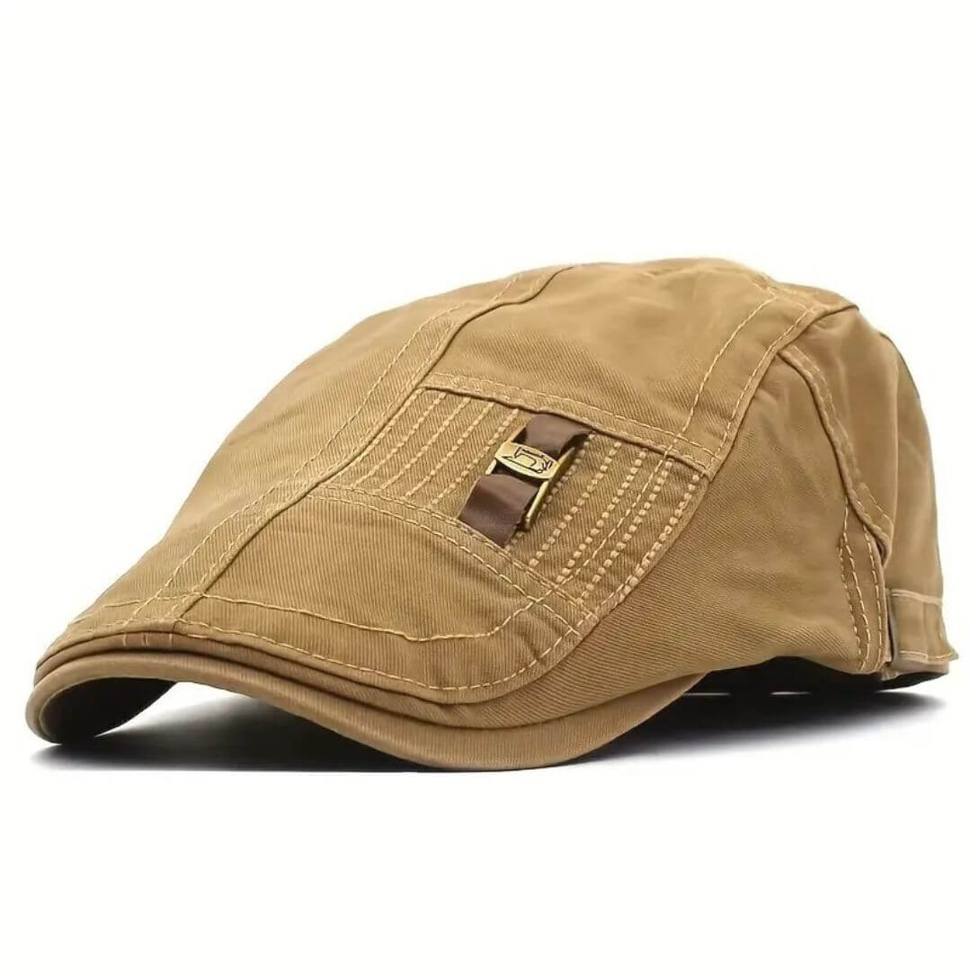 Twill Cotton Flat Cap | HARTFORD