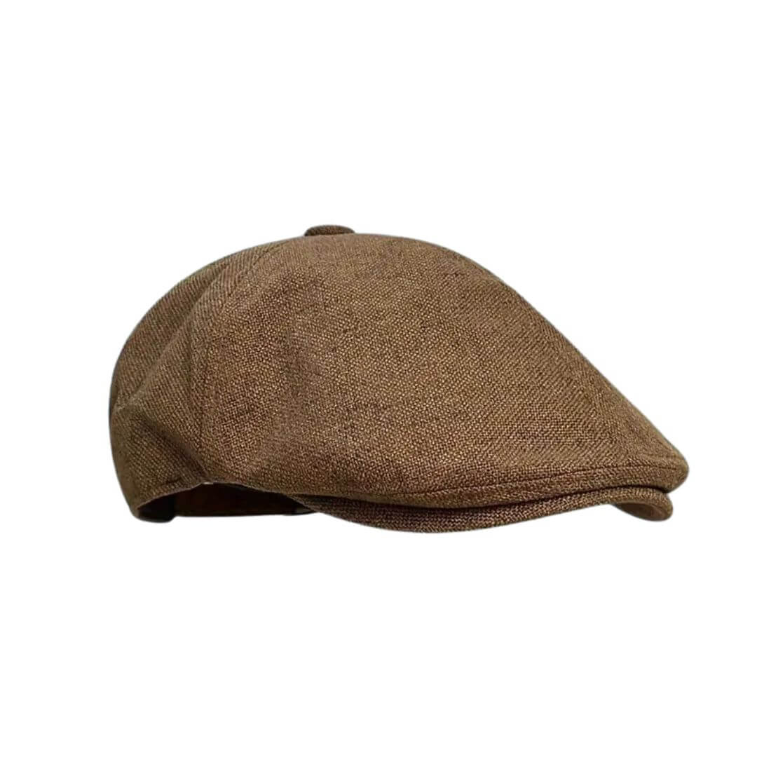 Linen Blend Flat Cap | MUNICH