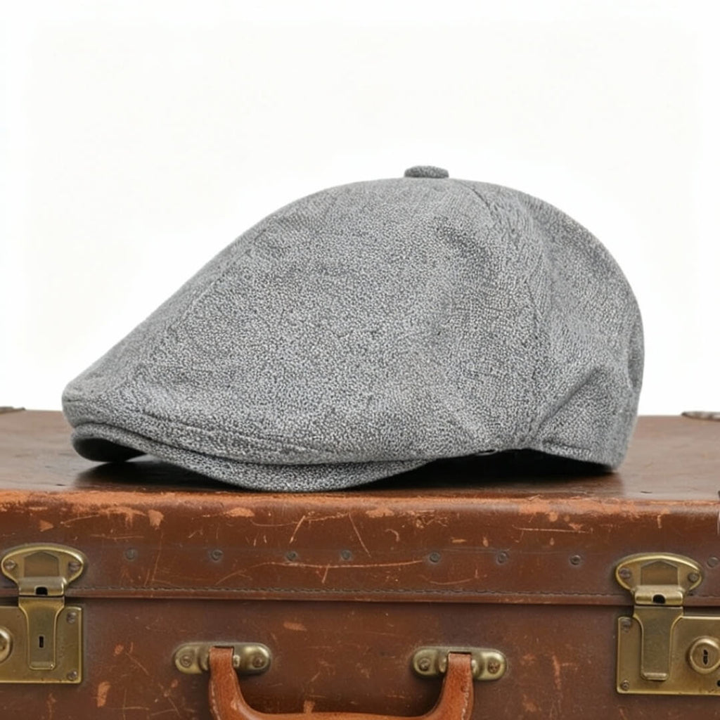 Linen Blend Flat Cap | MUNICH
