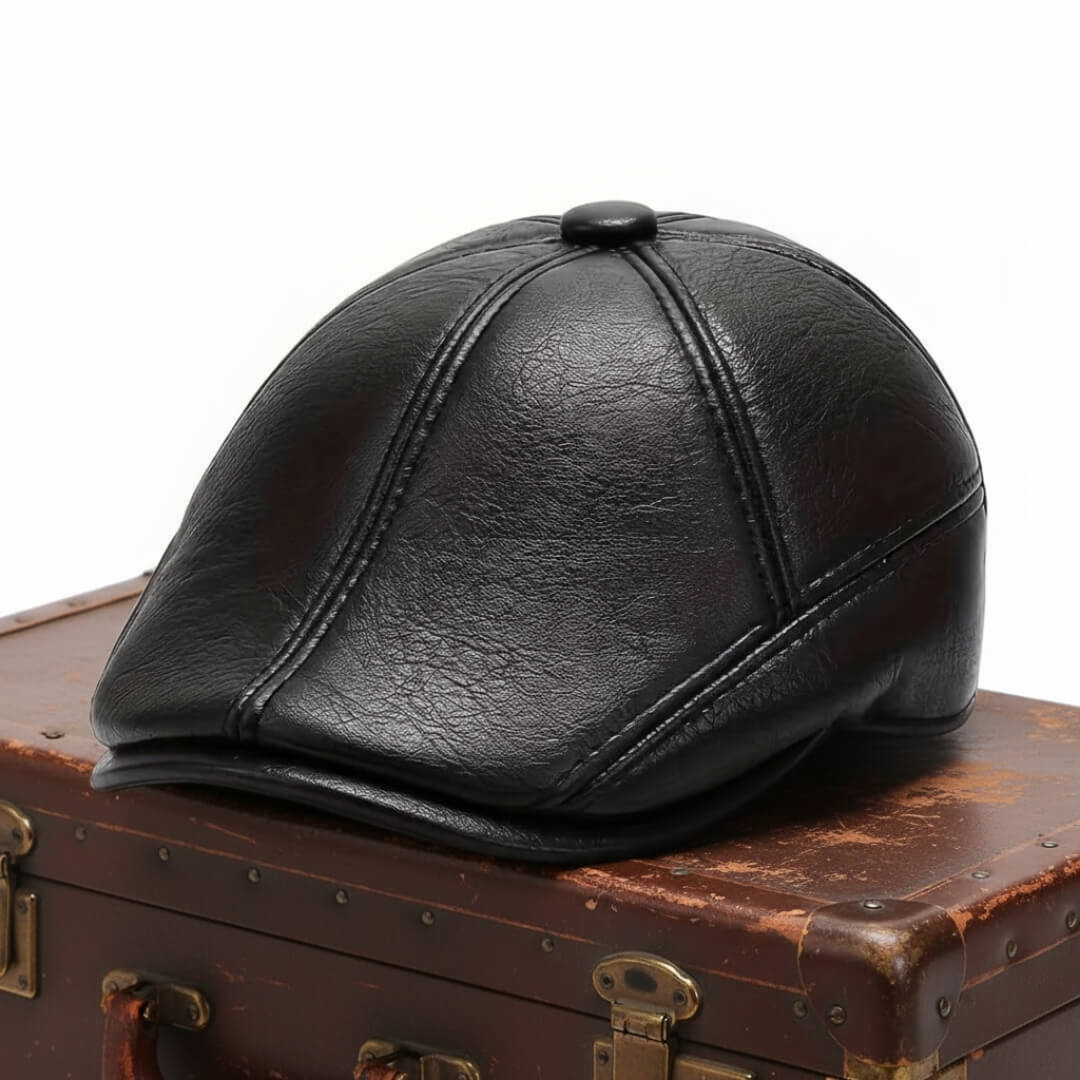 Leather Flat Cap | KALMAR