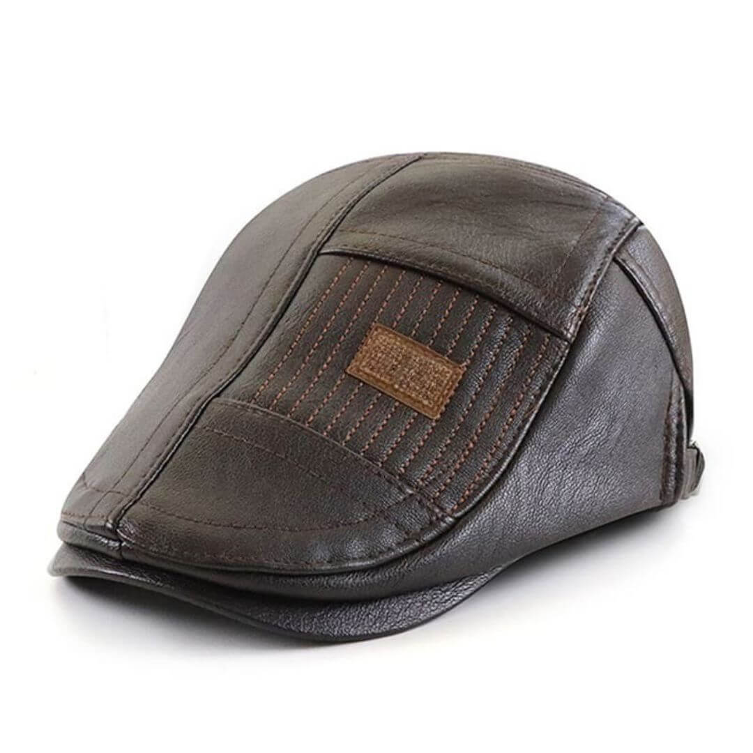 Vegan Leather Flat Cap | TYSON