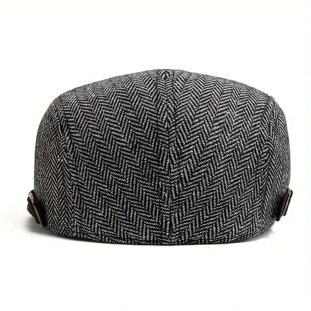 Herringbone Flat Cap | EVANSTON