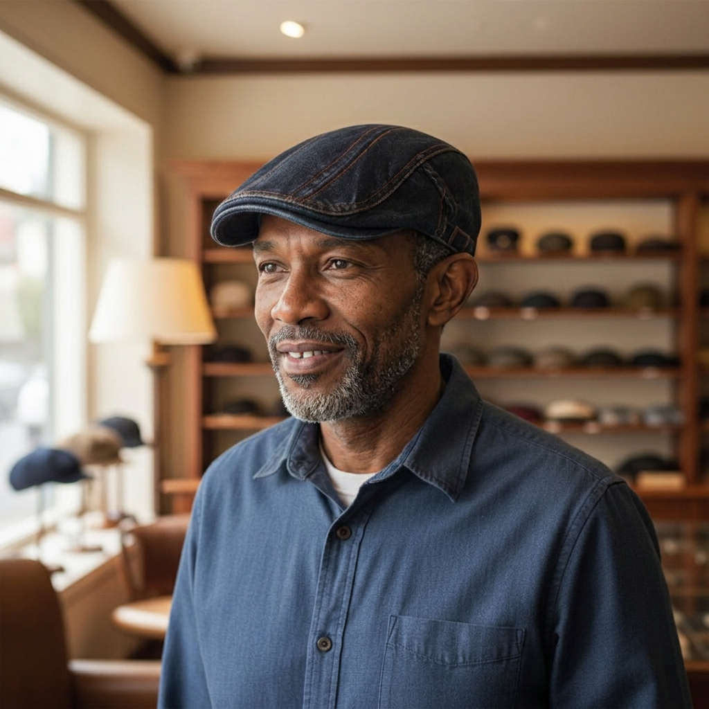 Denim Flat Cap | NASHVILLE