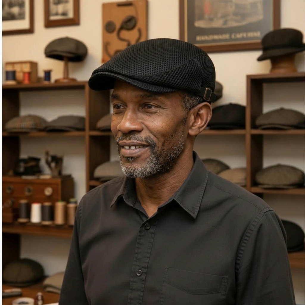 Mesh Acrylic Flat Cap | AMARILLO