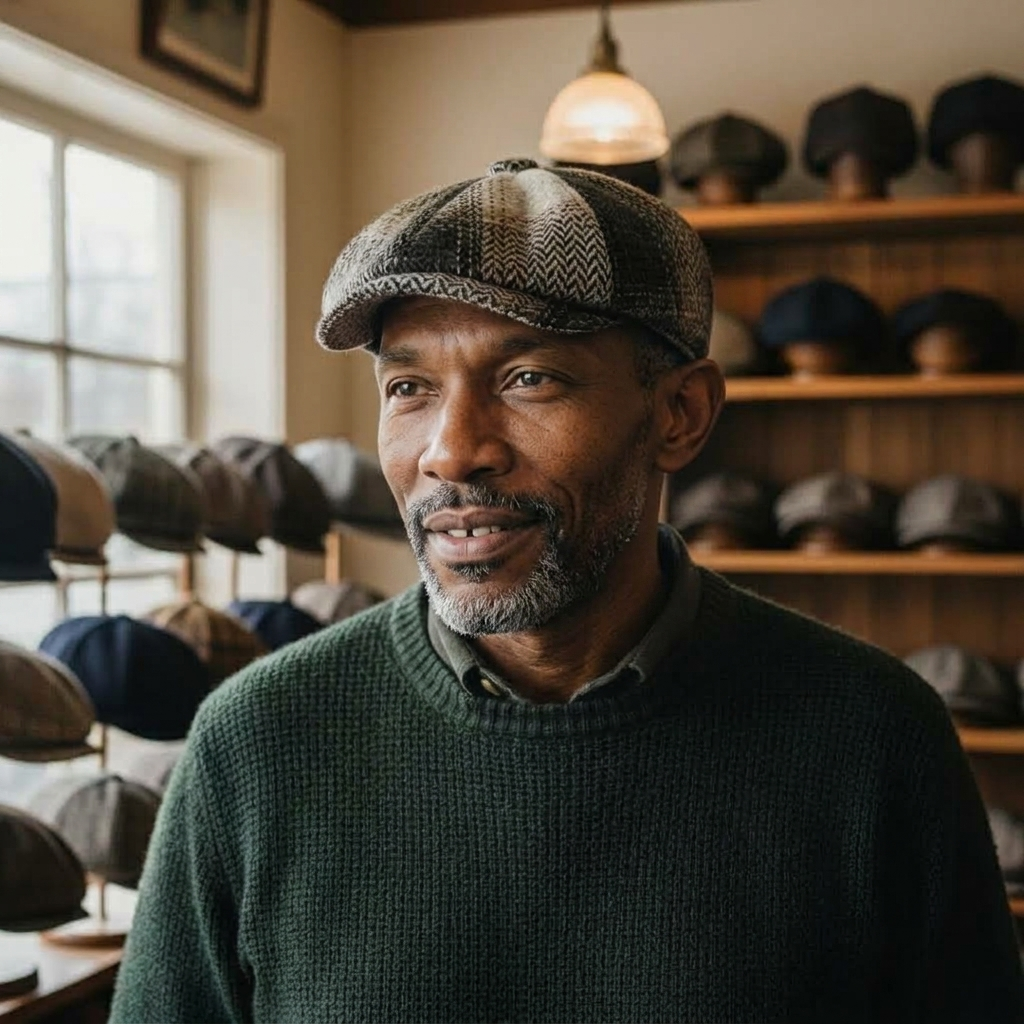 Wool Blend Newsboy Cap | CINCINNATI