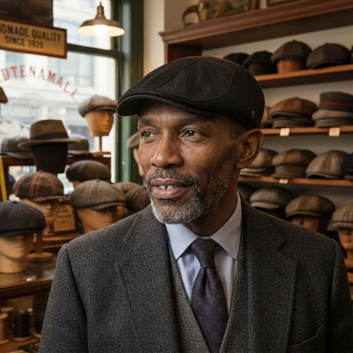 Acrylic Mesh Flat Cap | HARRISBURG