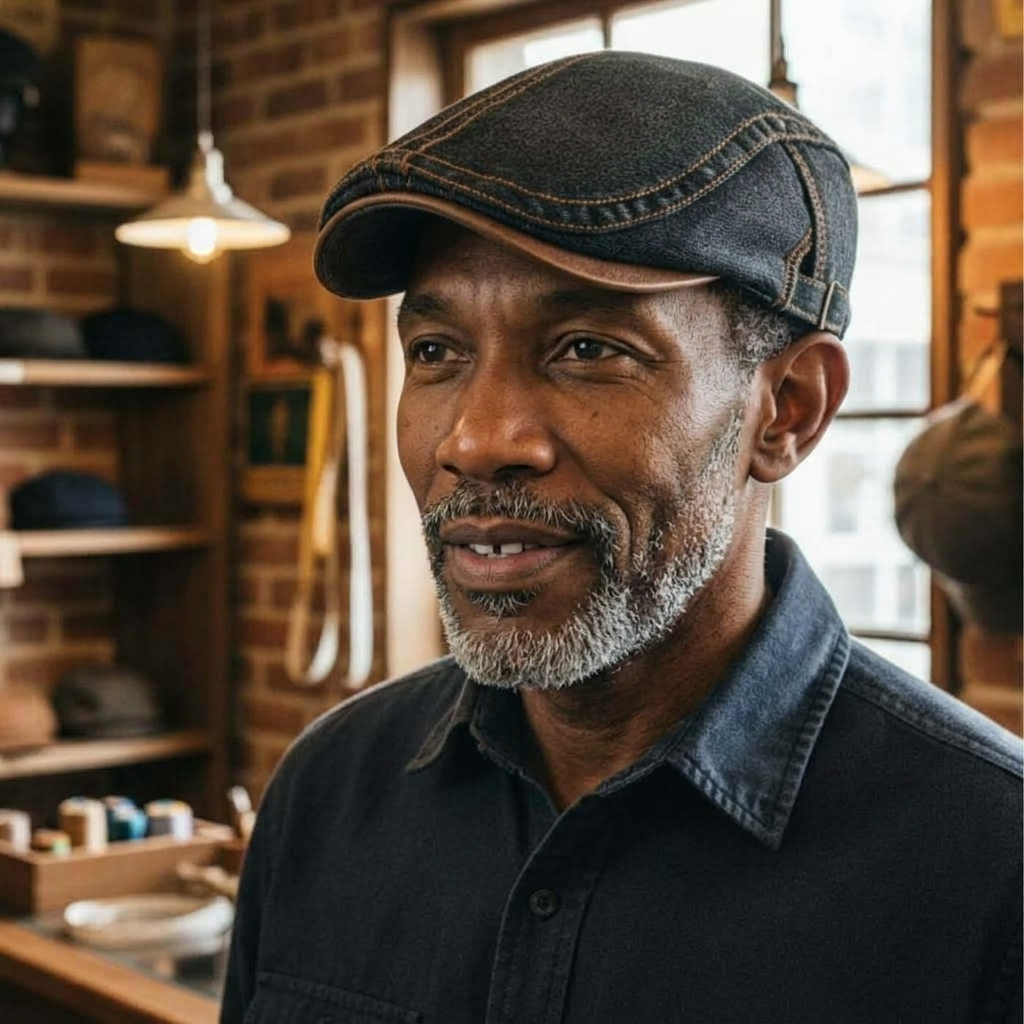 Denim Flat Cap | MONROE