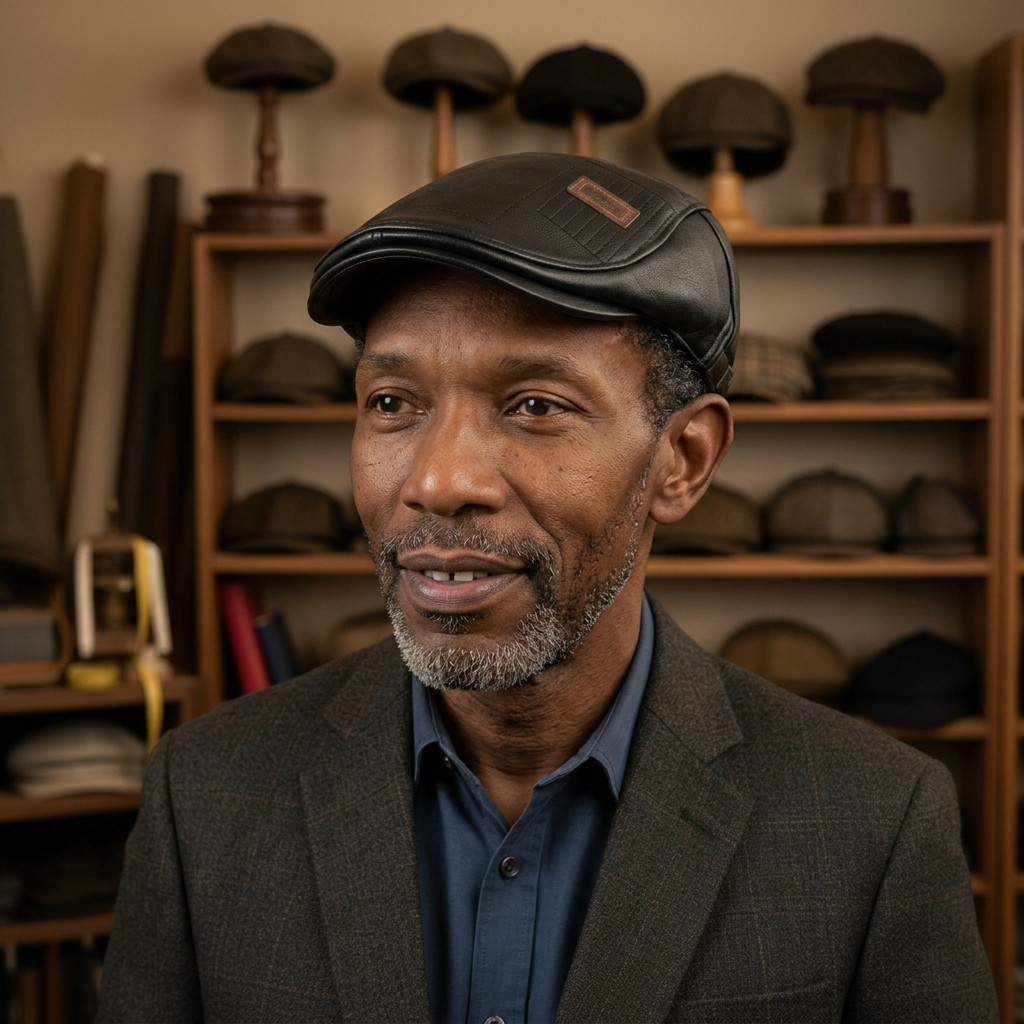 Leather Grid Cap | COPENHAGEN