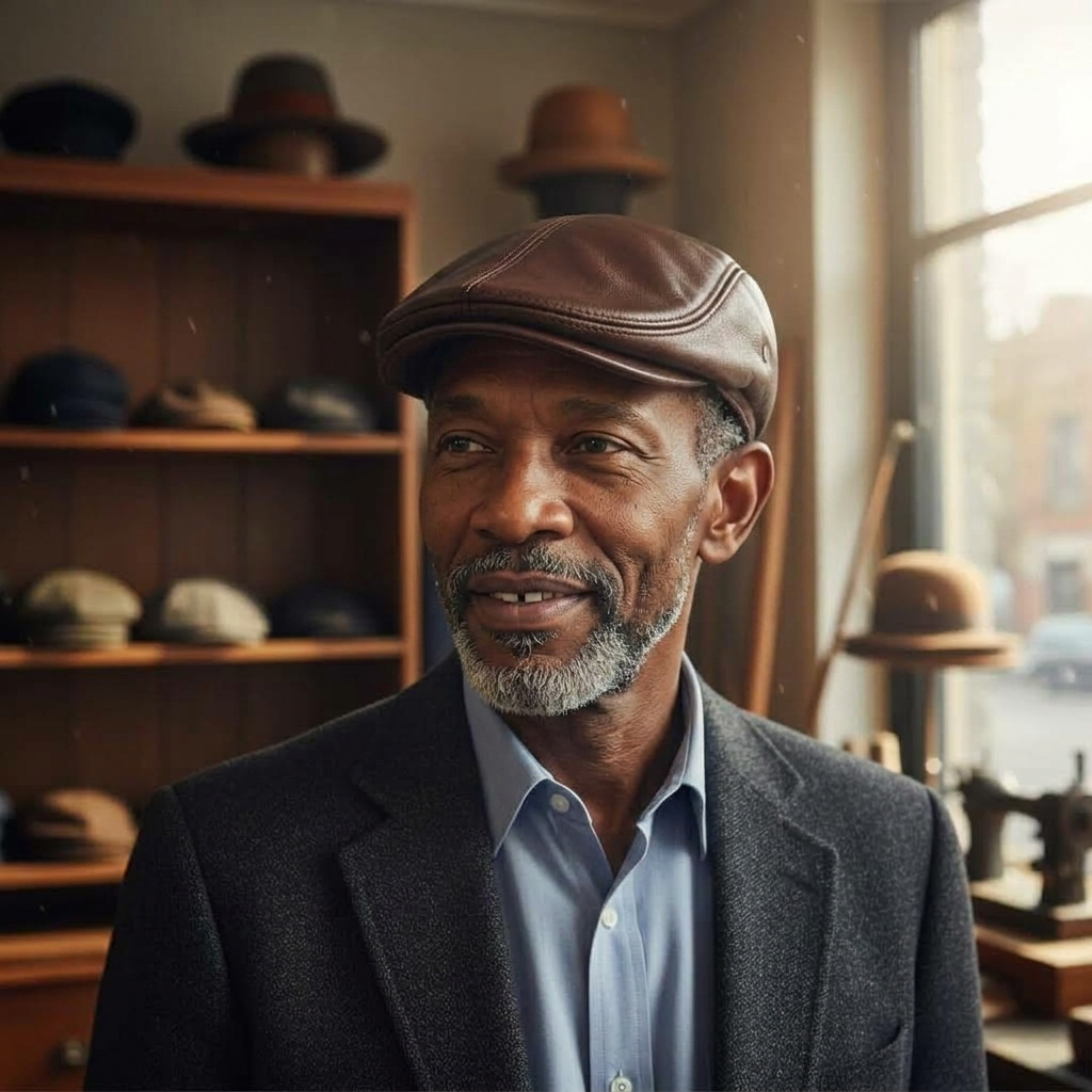 Leather Ivy Cap | TURIN