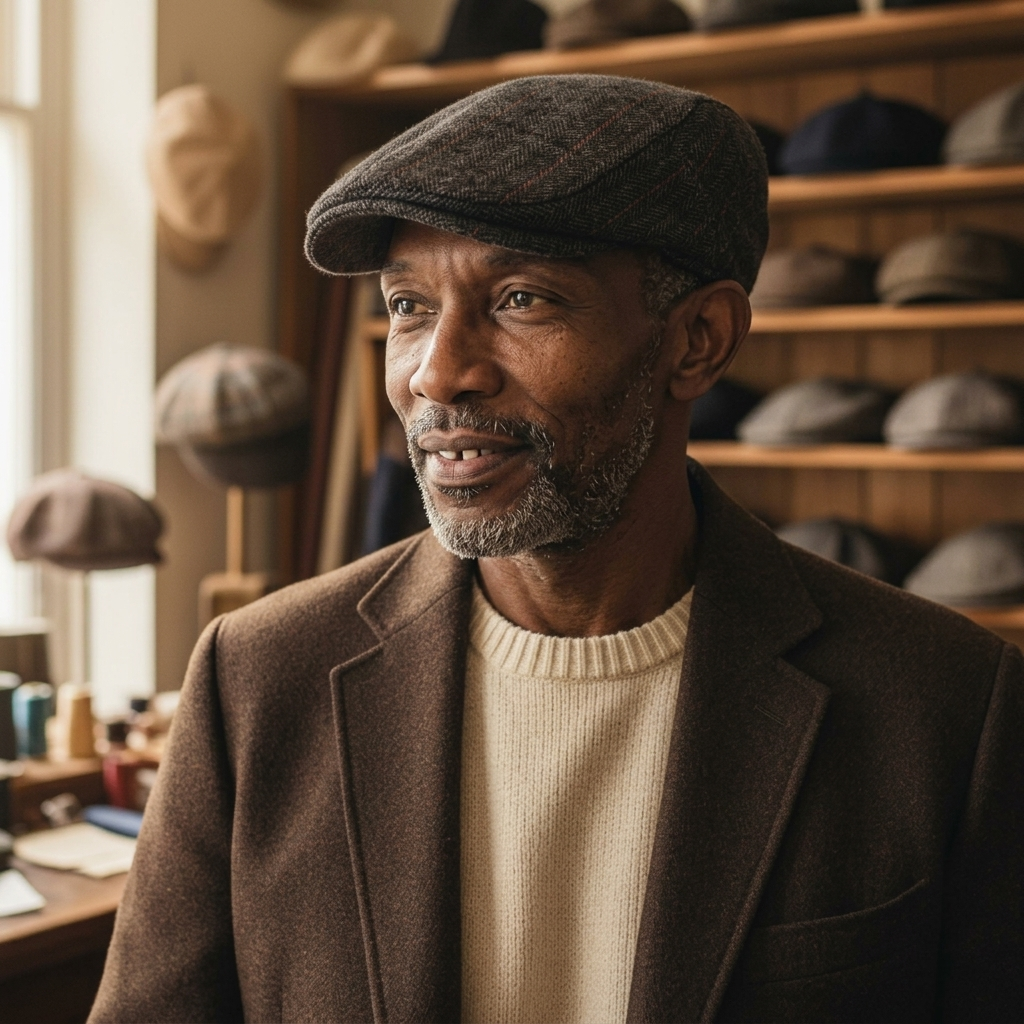 Wool Blend Flat Cap | BRUSSELS